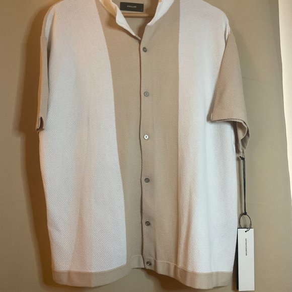 David Kollar Knitted Resort Shirt - Picture 2 of 6